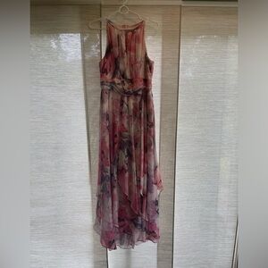 R&M Richards Floral Halter Dress